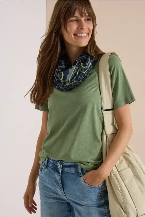 Cecil Olive Green Loop Scarf