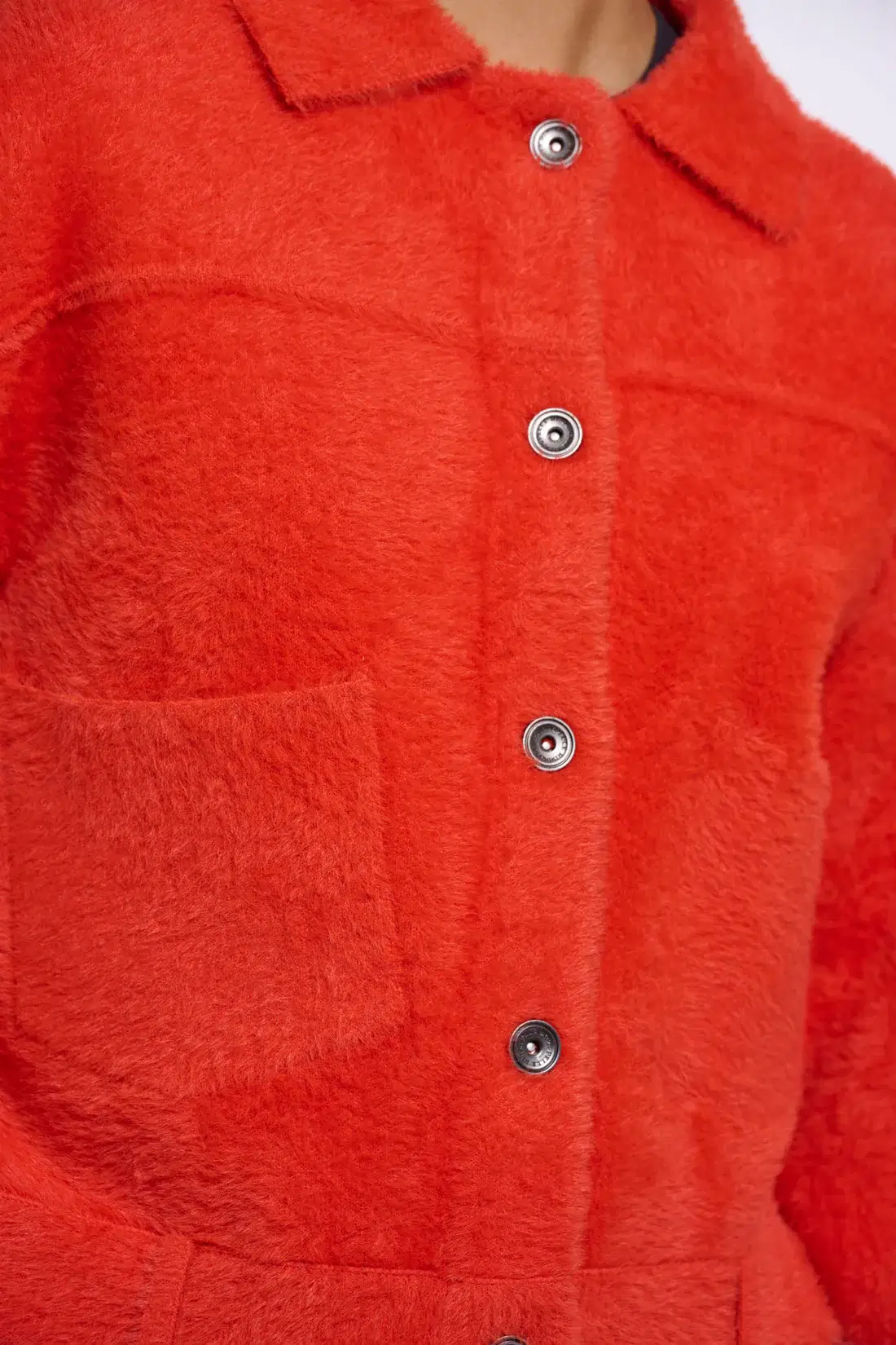 Bubbly Luminous Red Cardigan - Image 5