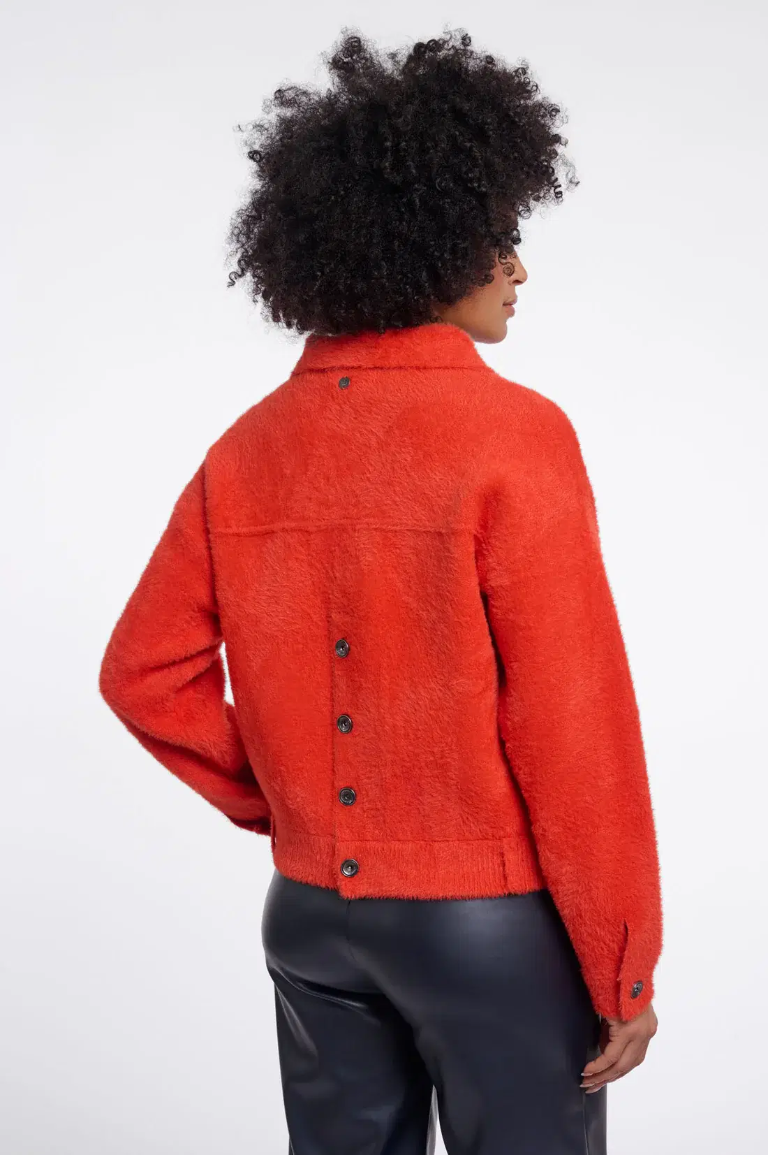 Bubbly Luminous Red Cardigan - Image 4