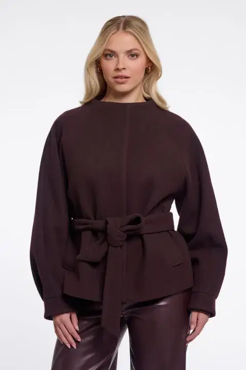 Cornelia Chocolate Short Coat