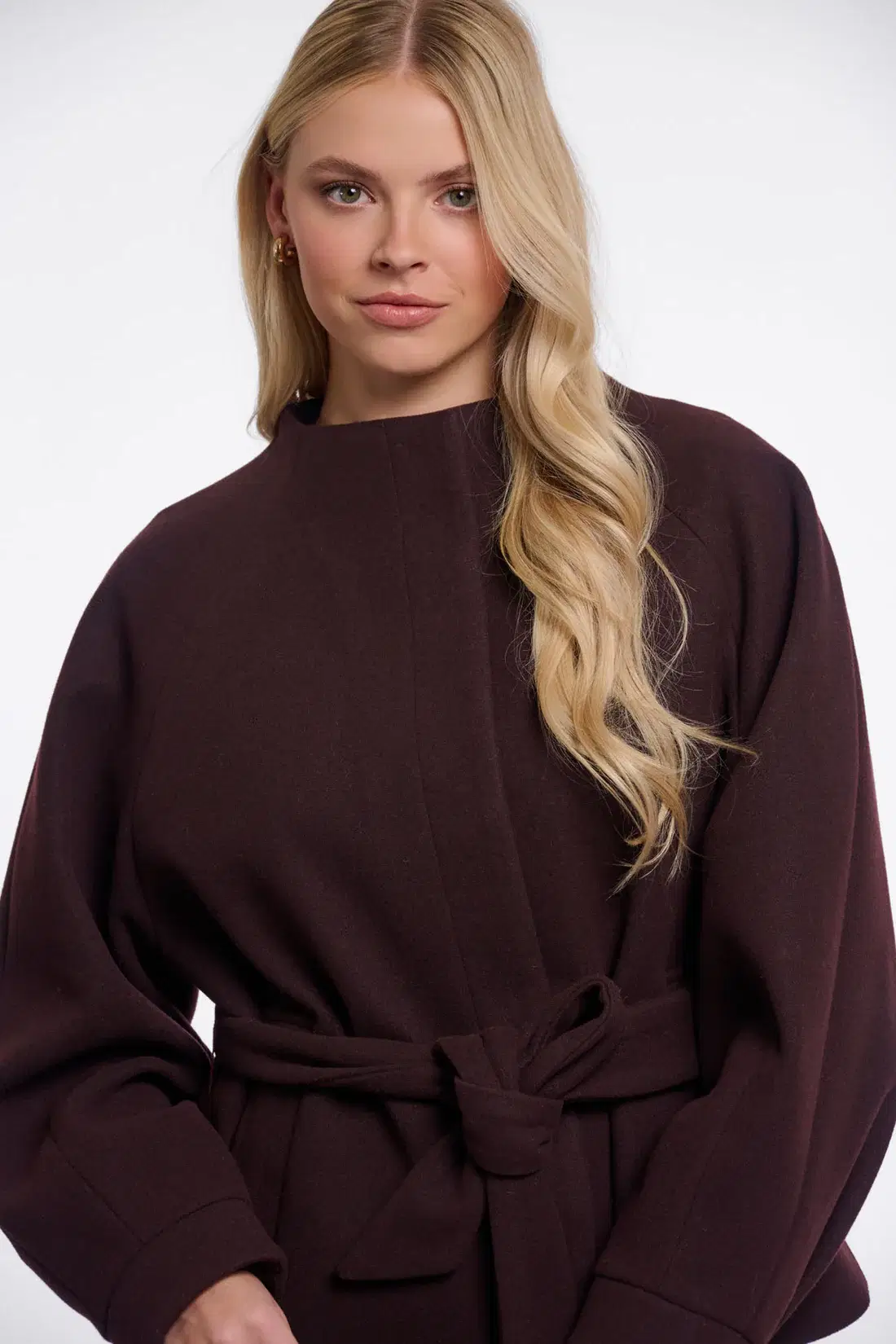 Cornelia Chocolate Short Coat - Image 2