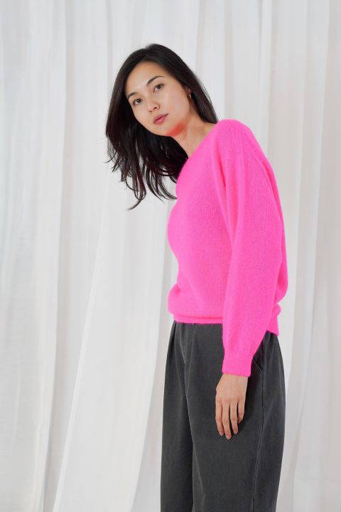 Sanibel Neon Pink Sweater