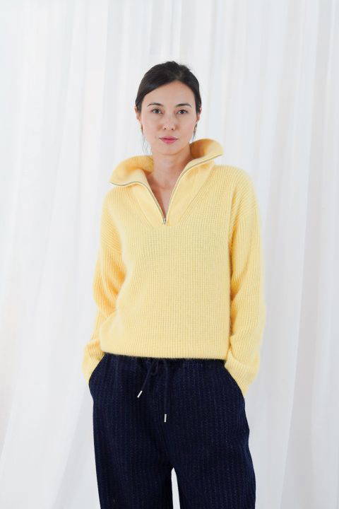 Breckenridge Butter Yellow Pullover