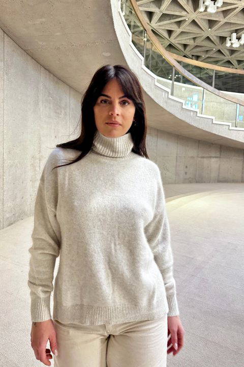 Greeley Mottled Beige Sweater