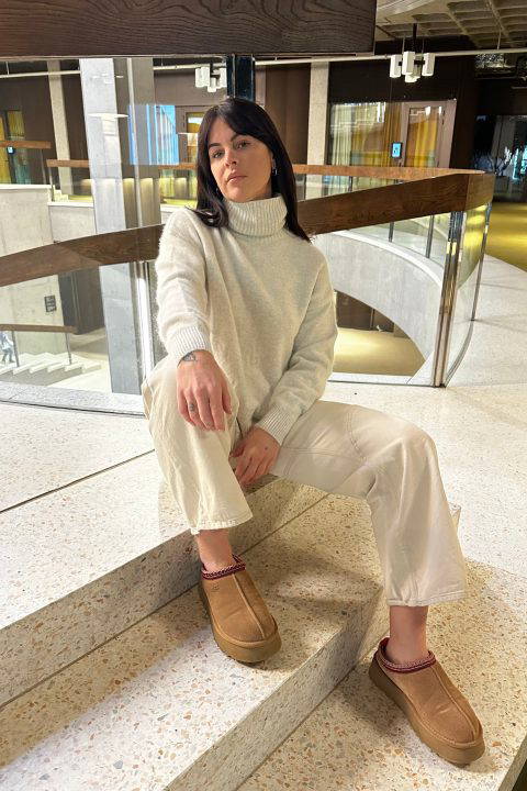 Greeley Mottled Beige Sweater