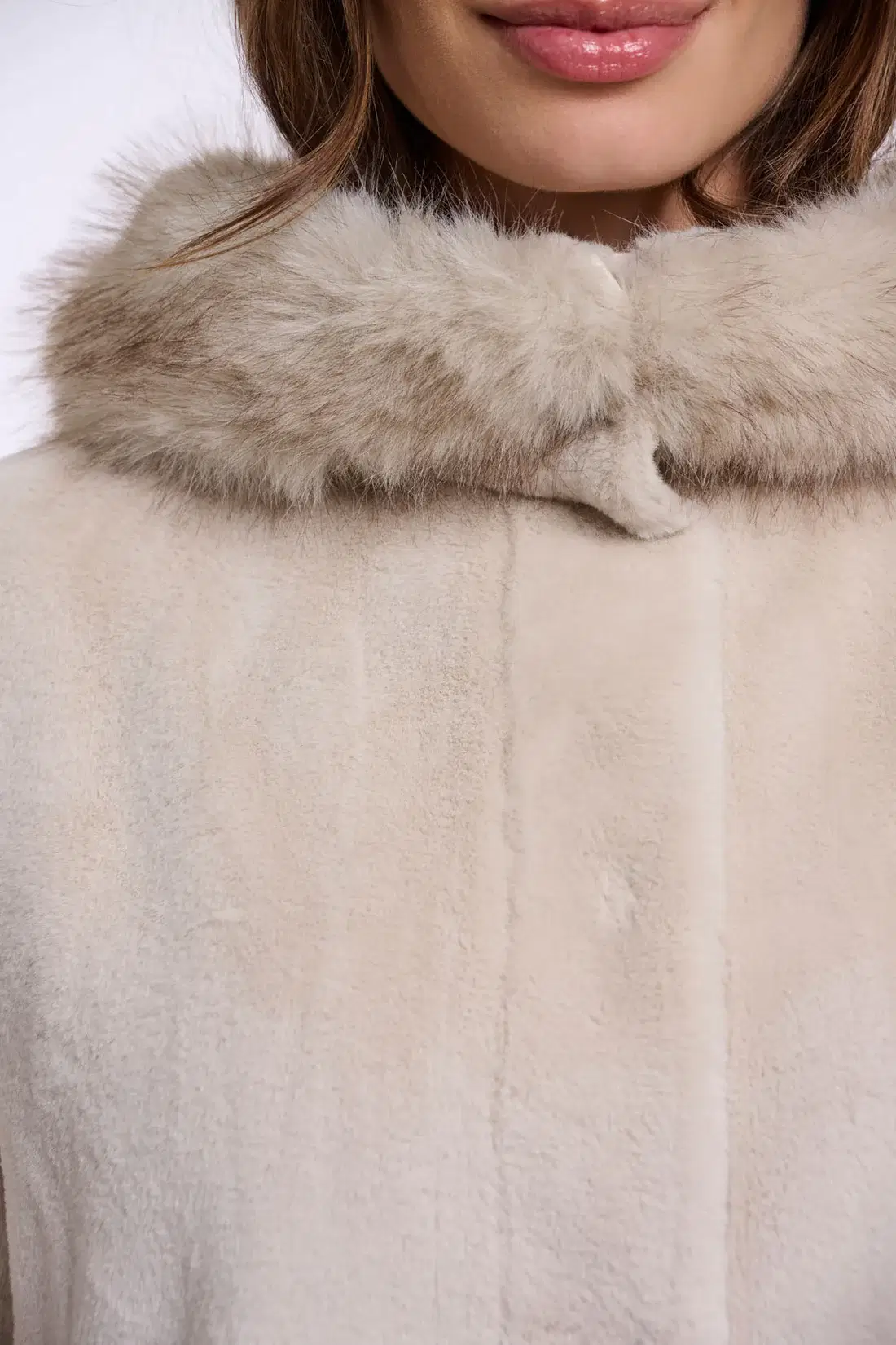 Mans Birch Faux Fur Coat - Image 3