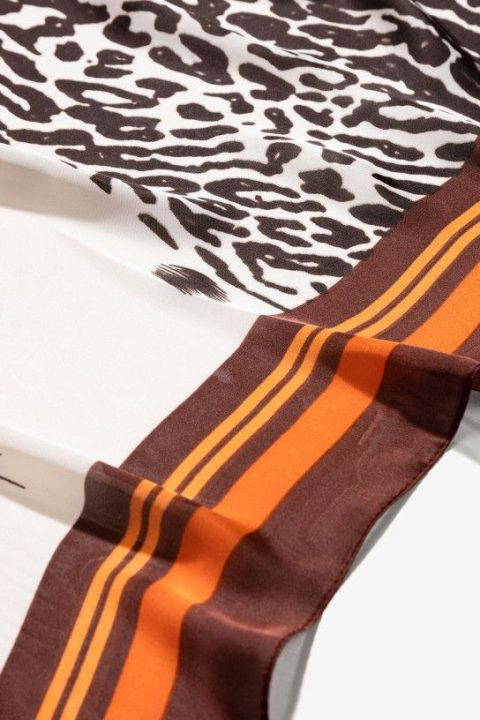Amara Brown-Orange Scarf