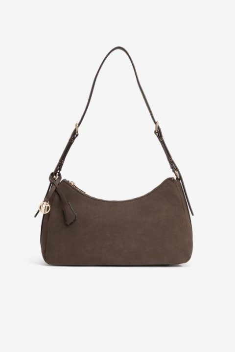 Micaela Chocolate Brown Shoulder Handbag