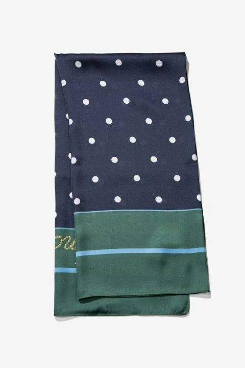Oriana Navy Scarf
