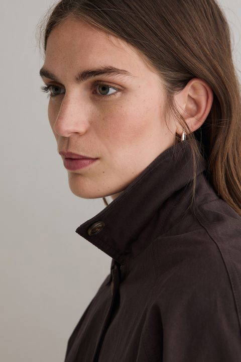 Brown Short Trench Coat