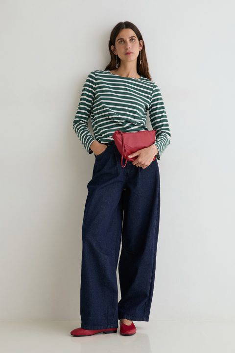 Indigo Denim Balloon Jeans