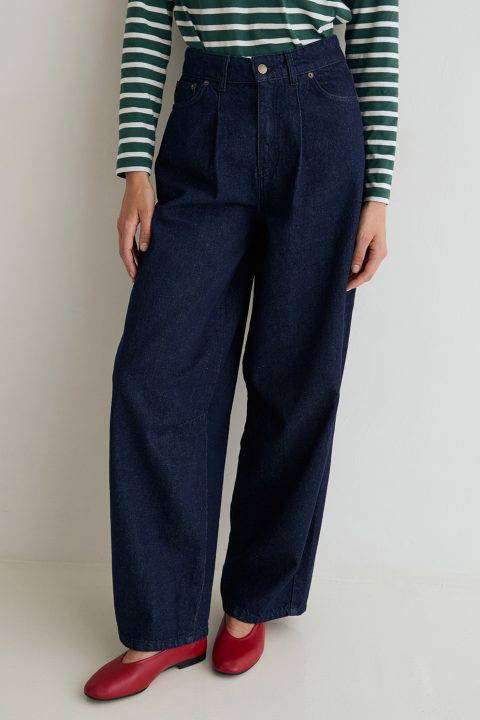 Indigo Denim Balloon Jeans