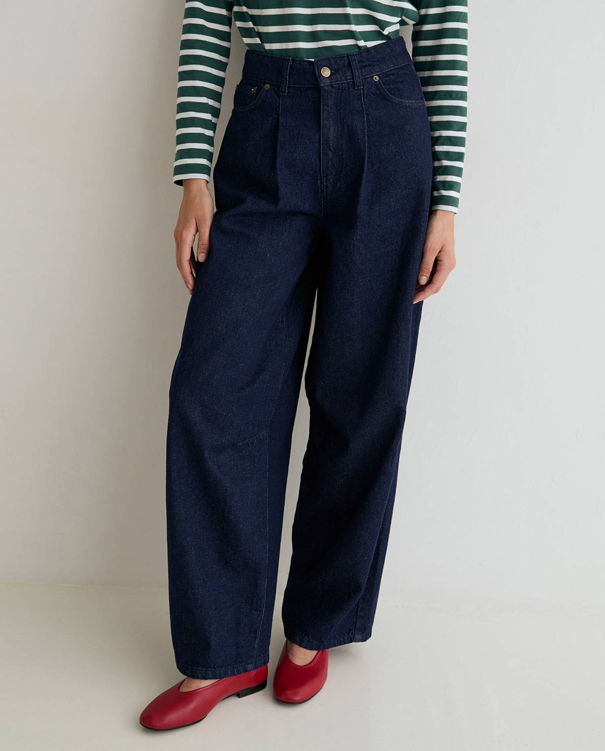 Indigo Denim Balloon Jeans - Image 2