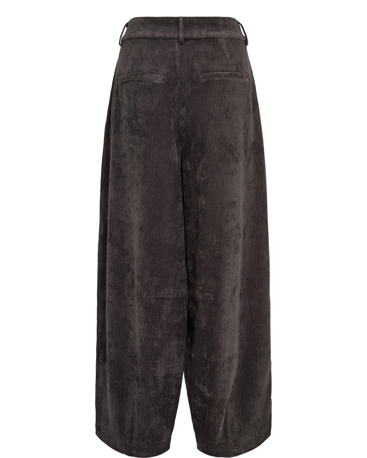 Nucelise Asphalt Corduroy Barrel Trousers - Image 2