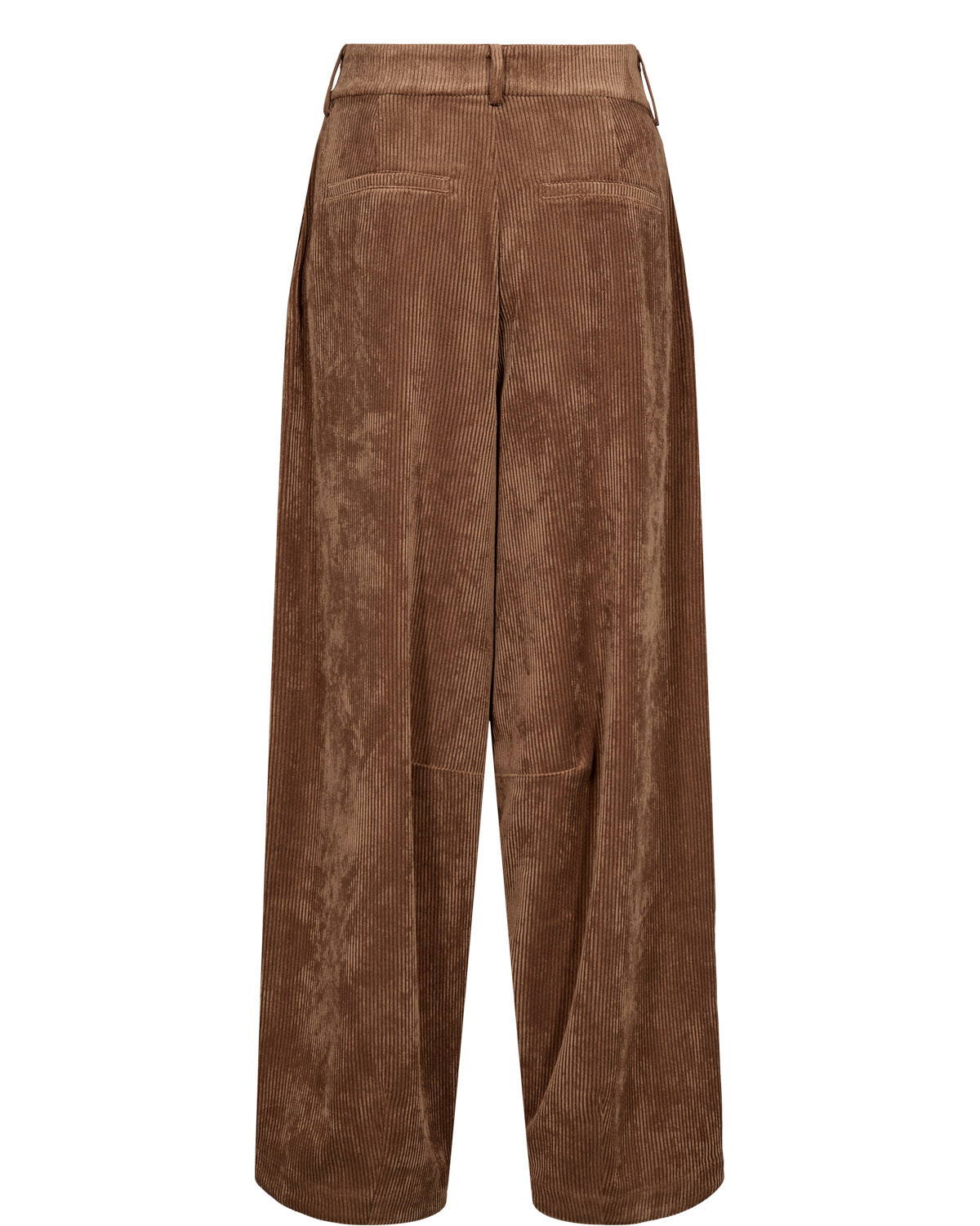 Nucelise Deep Taupe Barrel Corduroy Trousers - Image 2