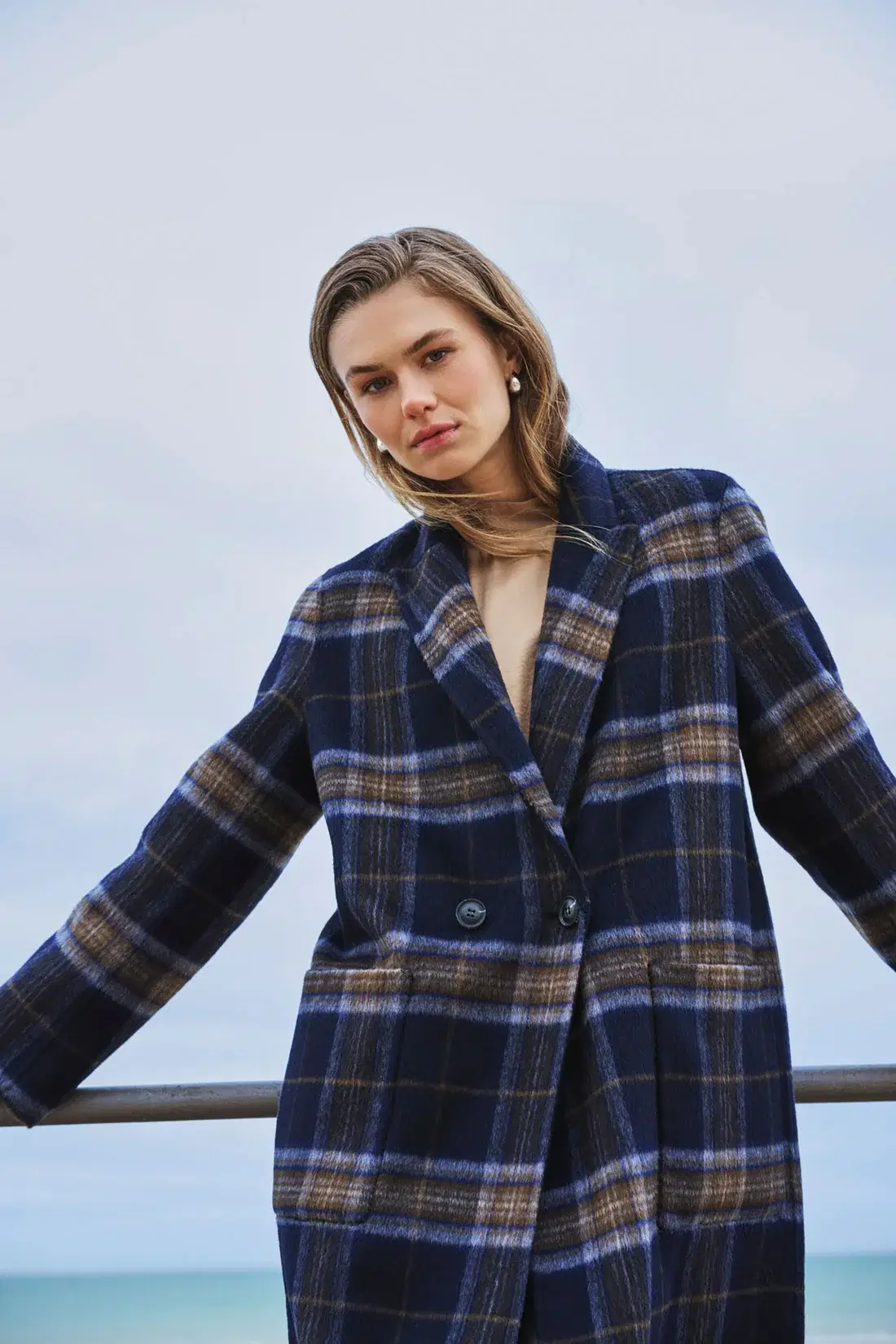 Adria Navy Reversible Coat - Image 6