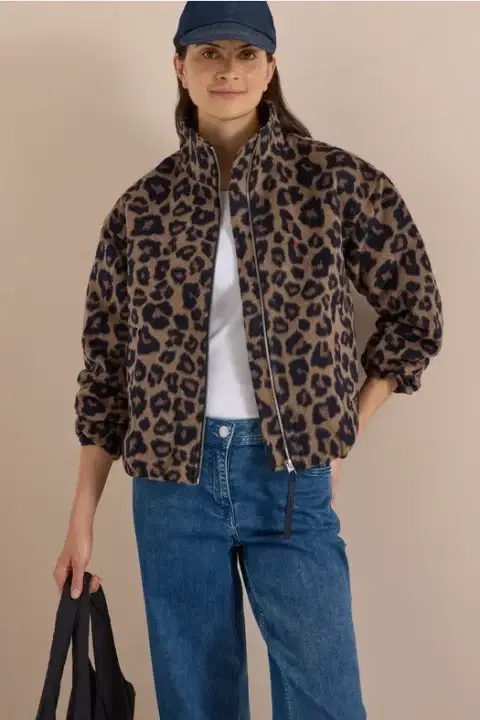Cecil Leopard Print Jacket