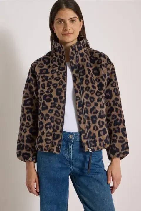 Cecil Leopard Print Jacket