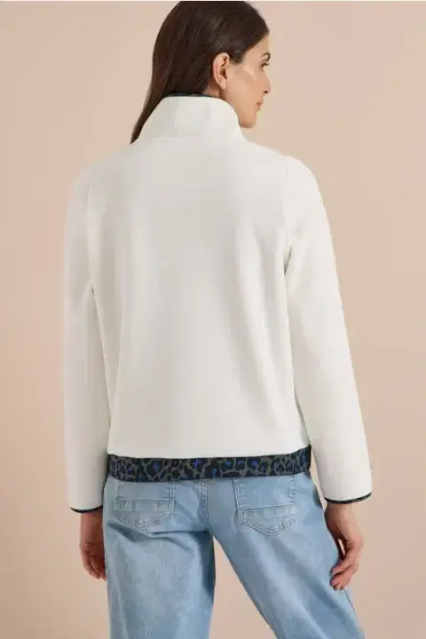Cecil White Fleece Sweatshirt