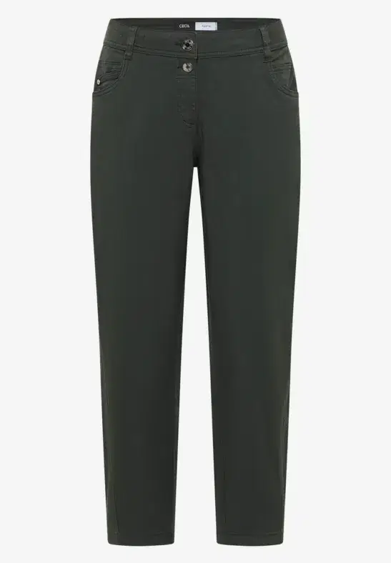 Cecil Faded Olive Barrel Trousers - Image 5