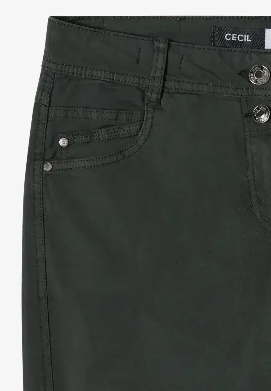 Cecil Faded Olive Barrel Trousers - Image 6