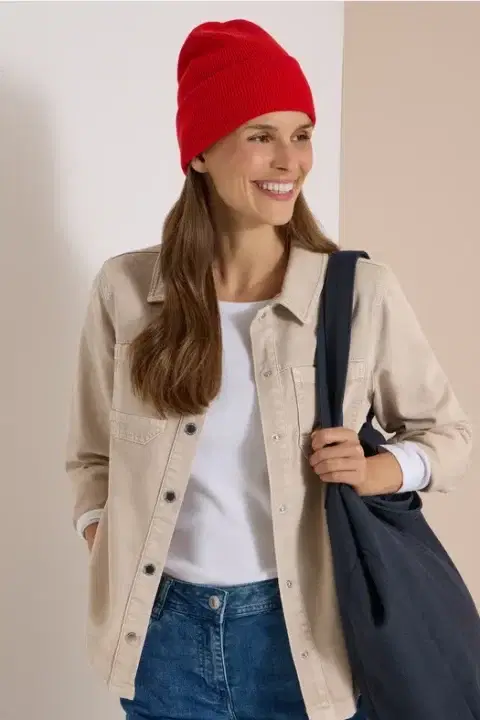 Cecil Red Beanie