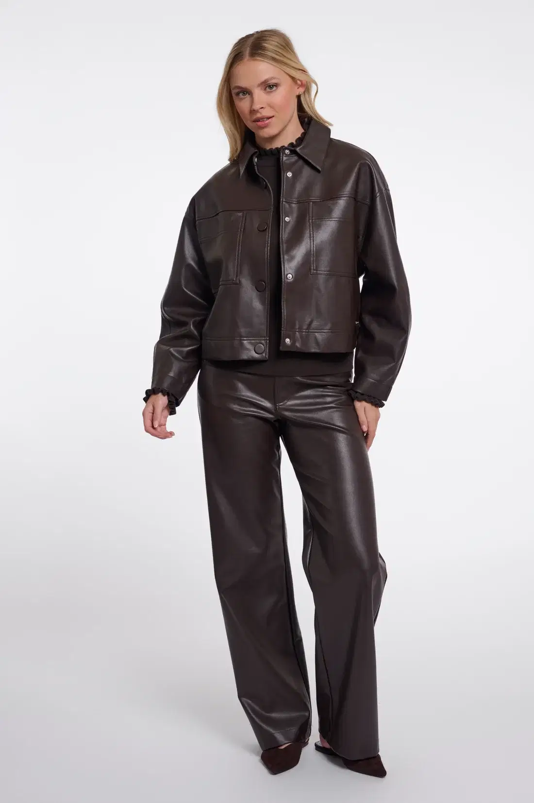 Bree Chocolate Brown Jacket - Image 4