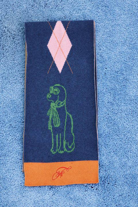 Shiba Bleu Diamond Scarf