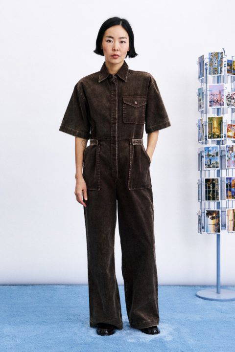Margate Brown Corduroy Jumpsuit