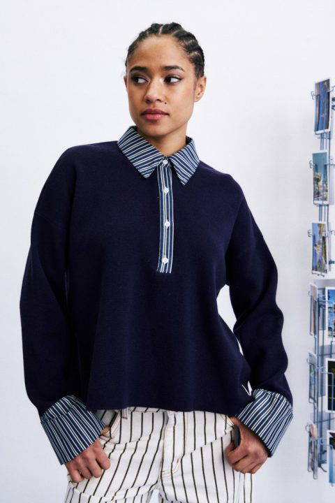 Paju Navy Sweater
