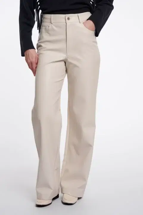 Corian Birch Faux Leather Trousers