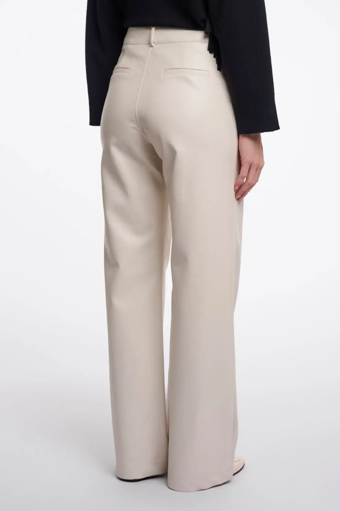 Corian Birch Faux Leather Trousers - Image 3