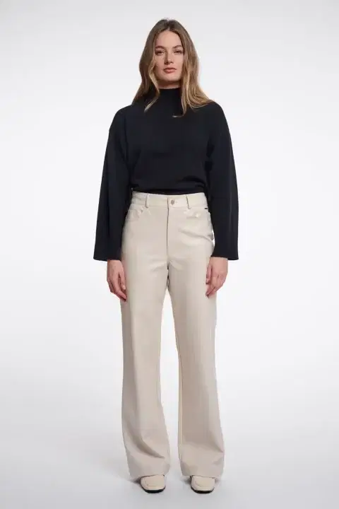 Corian Birch Faux Leather Trousers