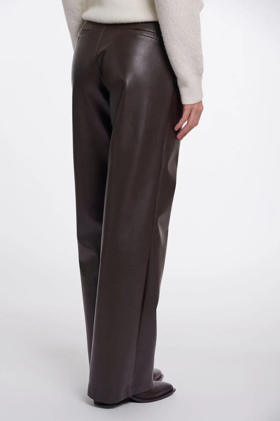 Corian Chocolate Brown Trousers - Image 3