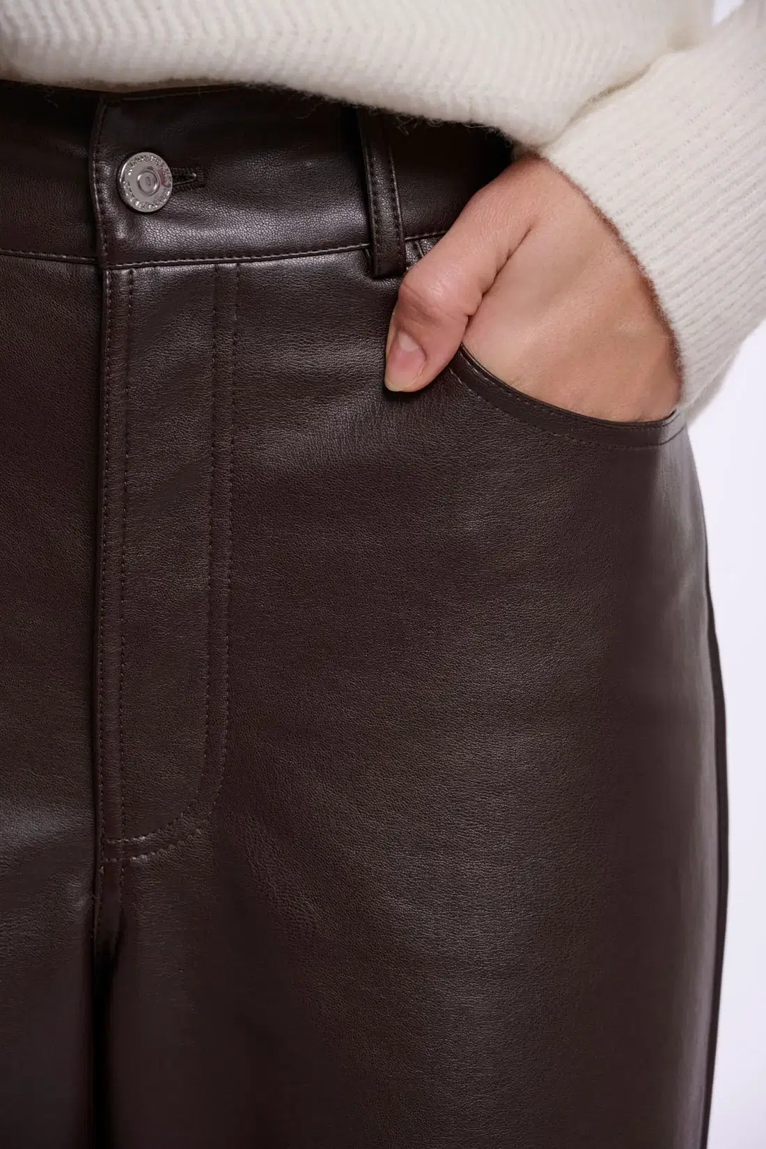 Corian Chocolate Brown Trousers - Image 4