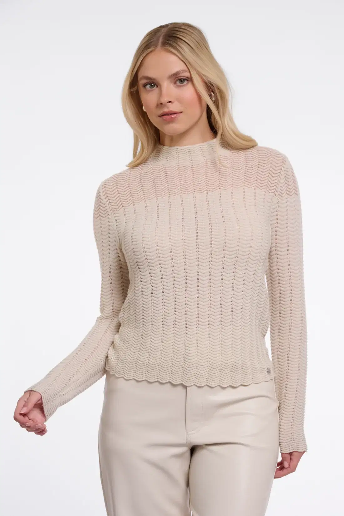 Ilvi Mock- Neck Pullover - Image 2