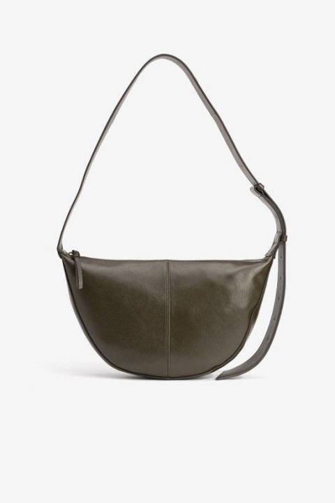 Antonia Green Leather Shoulder Bag