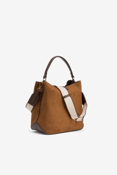 Sarah Bison Suede Bag