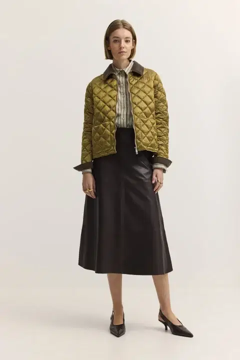 Olive Quilted Jacket