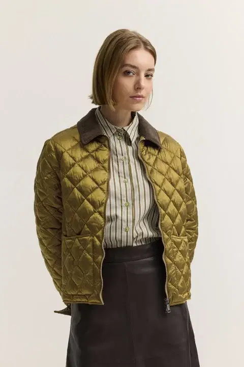 Olive Quilted Jacket