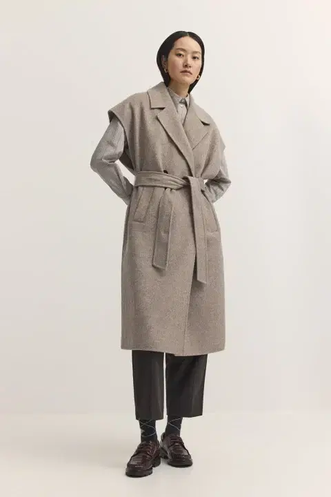 Vogue Wool Taupe Gilet