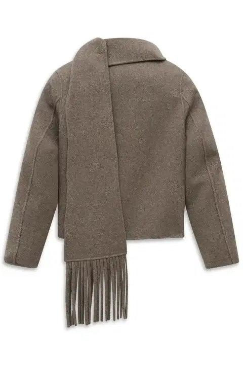 London Taupe Scarf Jacket