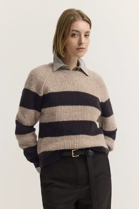 Brown Crew Neck Sweater