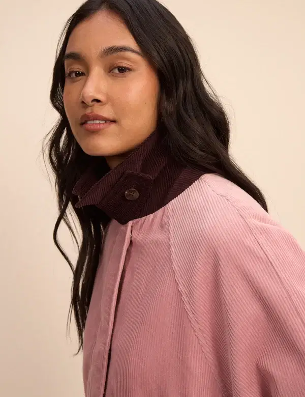 Pink Cord Freddie Barn Coat - Image 5