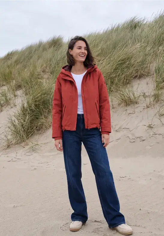 Cecil 2 In 1 Russet Red Jacket - Image 3