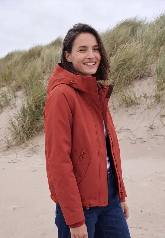 Cecil 2 In 1 Russet Red Jacket - Image 4