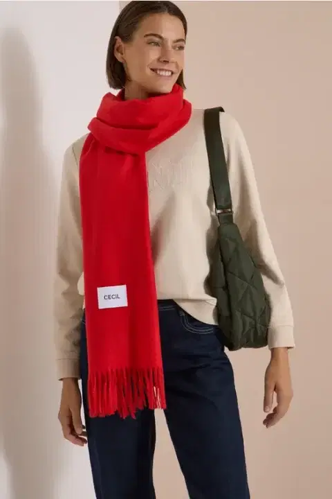 Cecil Red Scarf