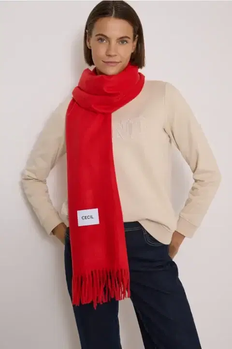 Cecil Red Scarf
