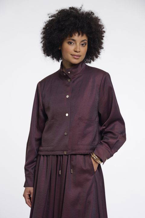 Gea Fudge Cloak Blouson Jacket
