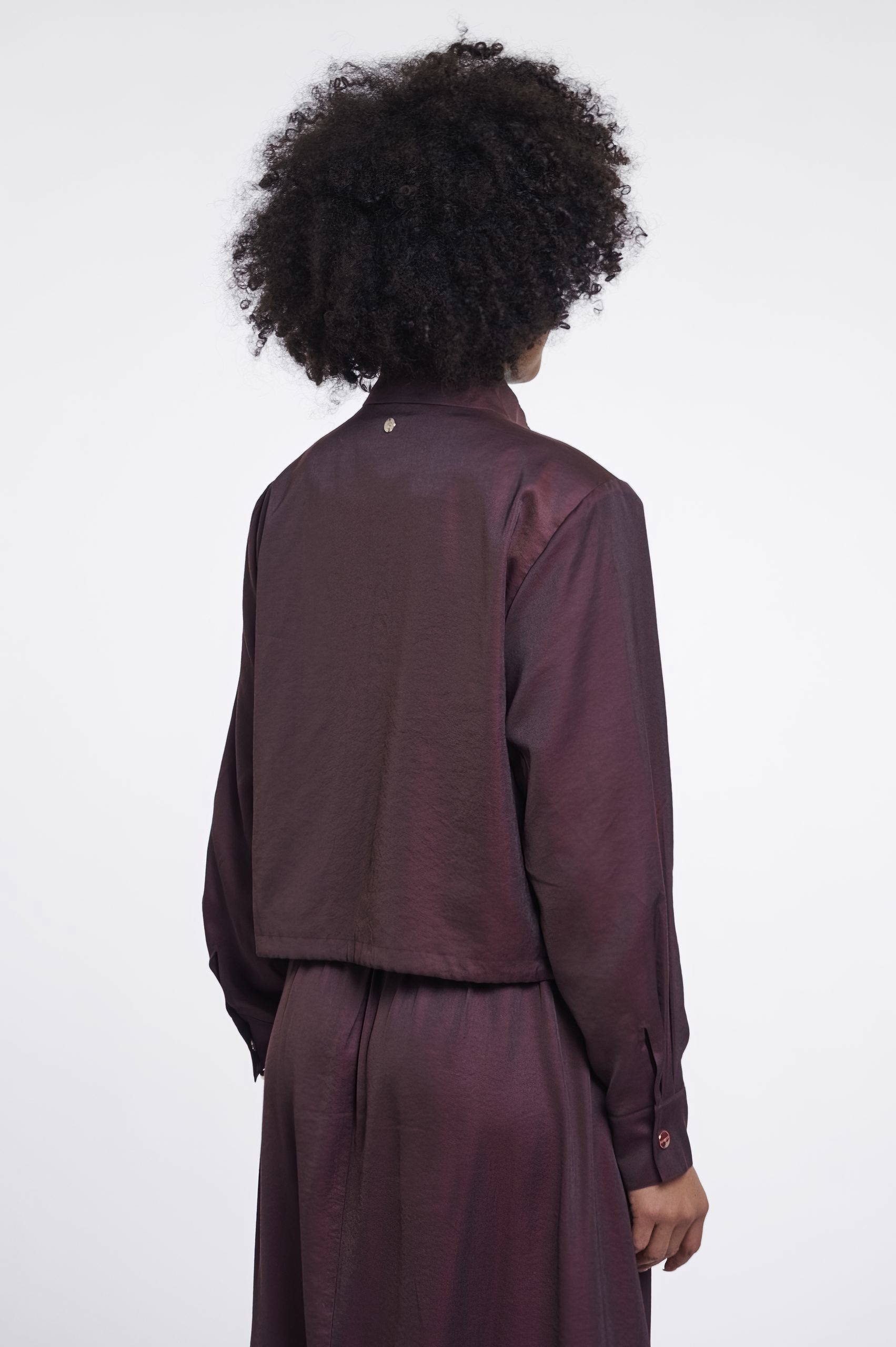 Gea Fudge Cloak Blouson Jacket - Image 5